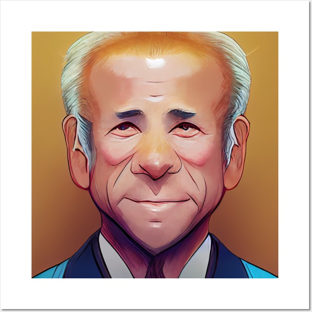 Joe Biden Manga Portrait Wall Art by Classical